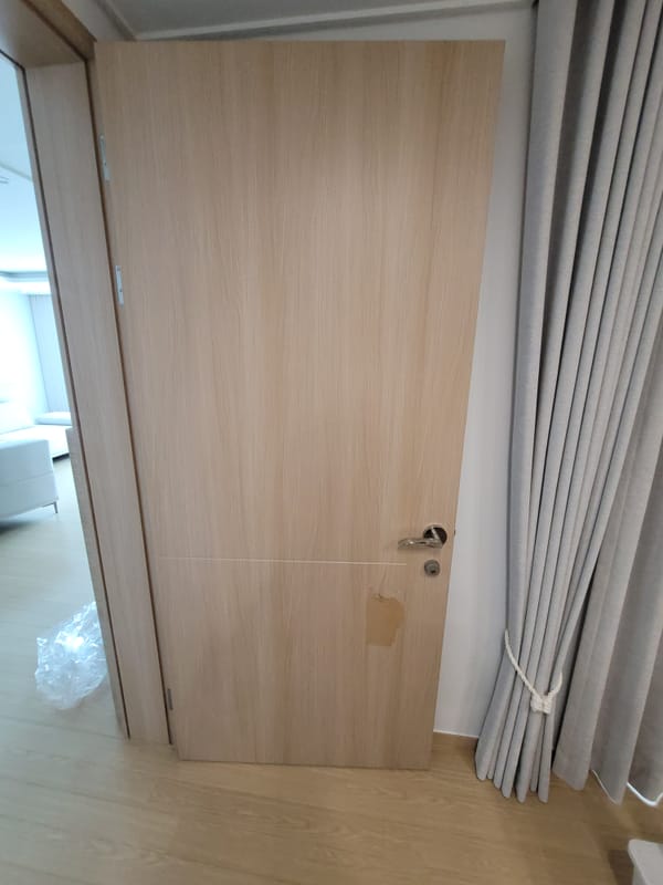 경기도 오산 문짝수리(나무문,ABS도어) 시공 전