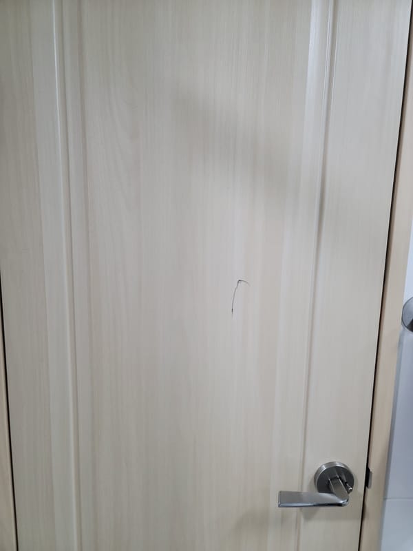 충남 홍성 내포 문짝수리(나무문,ABS도어) 시공 전